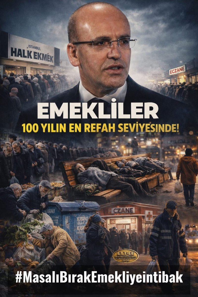 ebrucoha1's tweet photo. EMEKLİ
👇
#MasalıBırakEmekliyeintibak

İntibak;
Bir vaade sığınılarak ertelenecek bir başlık değildir !

Aynı prim günü.
Aynı çalışma süresi.
Ama farklı maaşlar !
Bilinçli bir adaletsizliktir !

#Emekli ye Masal değil İNTİBAK !

#5000KısmiMasalDeğilGerçek
@RTErdogan
@isikhanvedat https://t.co/fIh7wGP6t7
