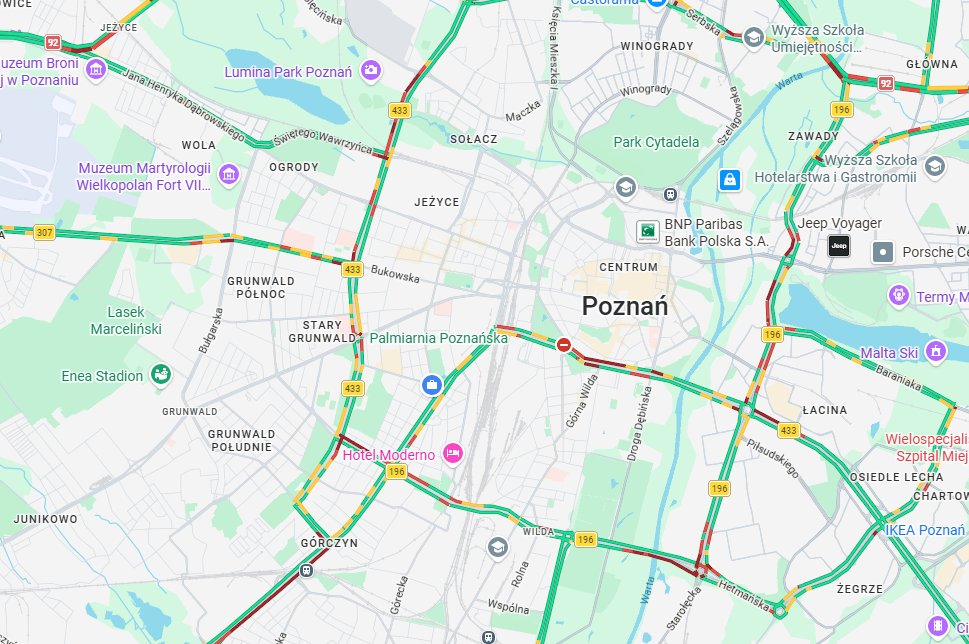 Kolejny mroźny poranek... na drogach na szczęście bez poważnych wypadków. W Poznaniu zwykły, korkowy poranek. Miłego dnia!