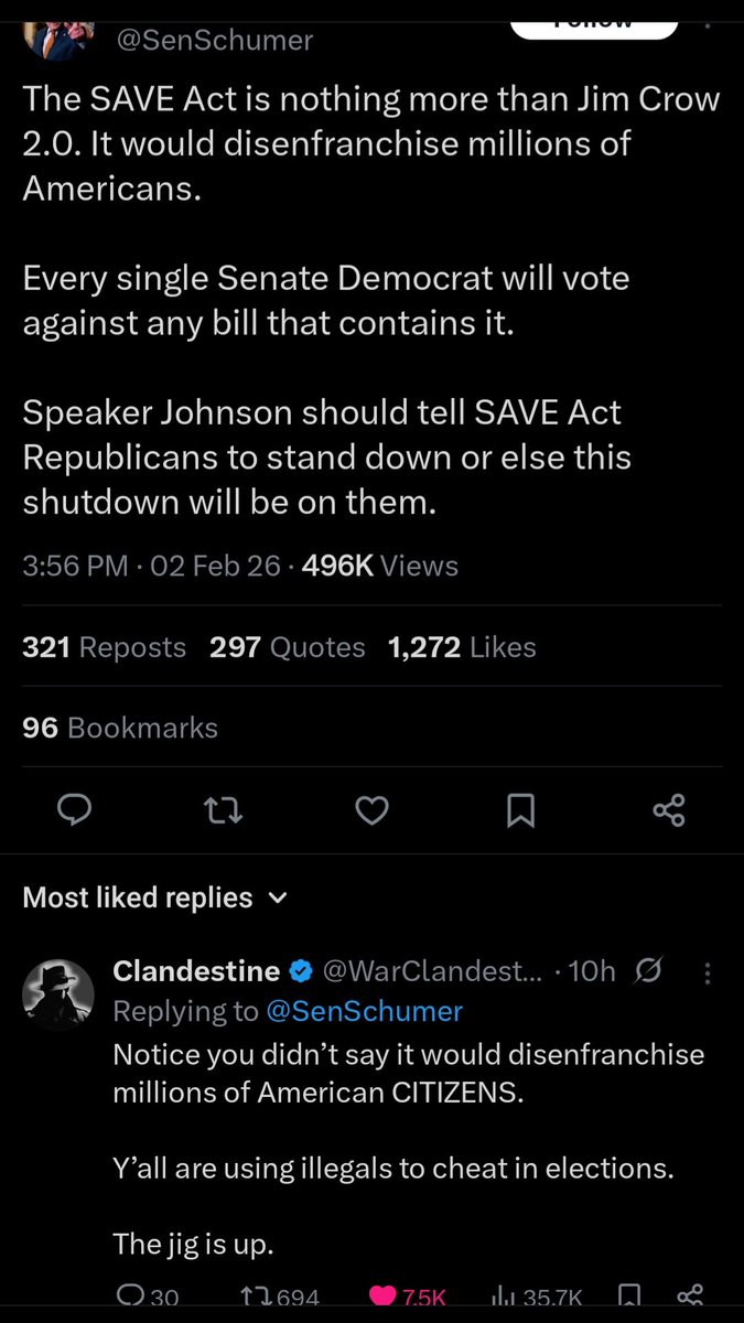 Bede1222's tweet photo. @SenSchumer Chucky,  look at the ratio, but I dont need to tell you that! This sounds a whole lot like 'taxation without representation' 
We the People demand you to represent us and not yourself!! https://t.co/Rpmob39DVc