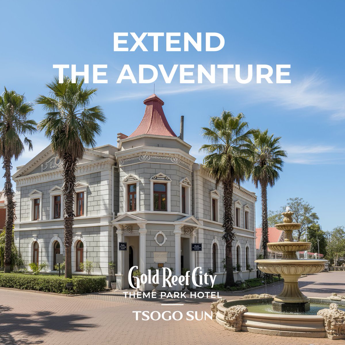 GoldReefCitySA's tweet image. Experience thrills by day, and comfort by night at the Gold Reef City Theme Park Hotel🎢
Don’t let the adventure end when the rides stop. Relax and unwind in Pure Southern Hospitality. 🛏️
Unforgettable memories await. Book your stay today: bit.ly/47UfvmC
#ThemePark