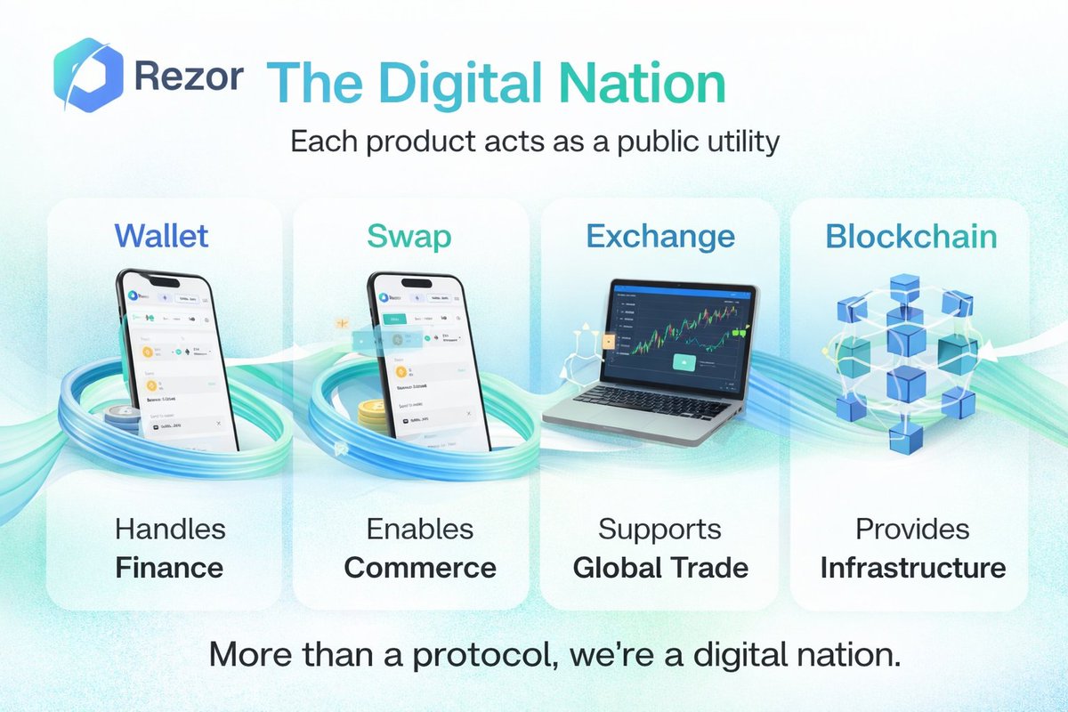 Rezor_LayerZero's tweet photo. 🚨We have built a complete ecosystem and are upgrading and optimizing it

✅As @Rezor_Official becomes more recognized and visible, smart capital and investors will come to us and then you will see the surprise

#Rezor #RZR #Crypto #BNB #BTC #ETH #XRP #SOL #Web3 $RZR #Blockchain https://t.co/nzUgouNECH