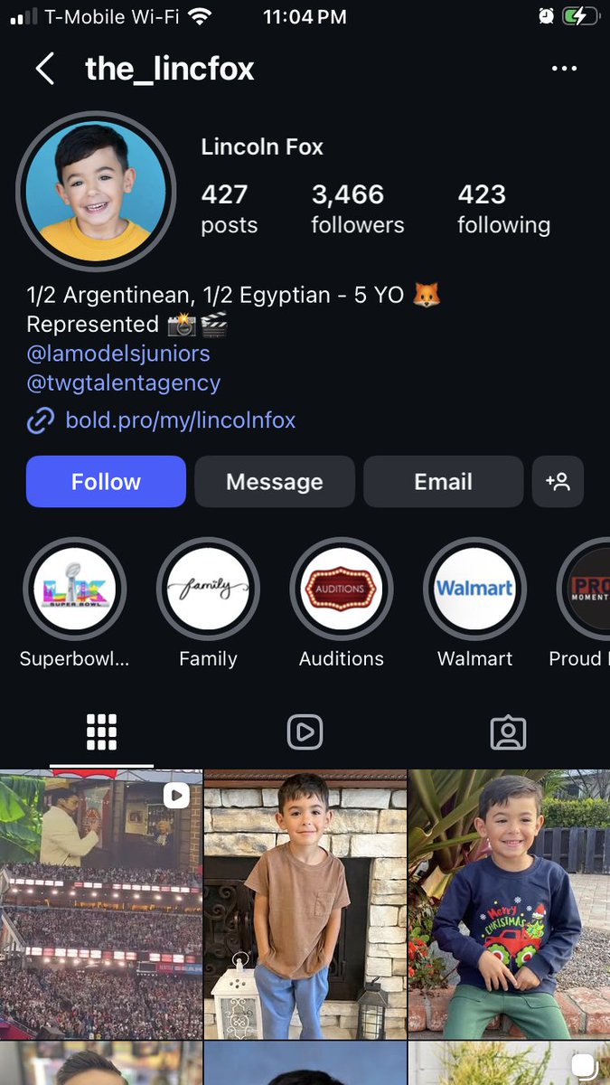 PJSActor's tweet image. Lincoln Fox is the child actor hired for the Bad Bunny Super Bowl appearance.