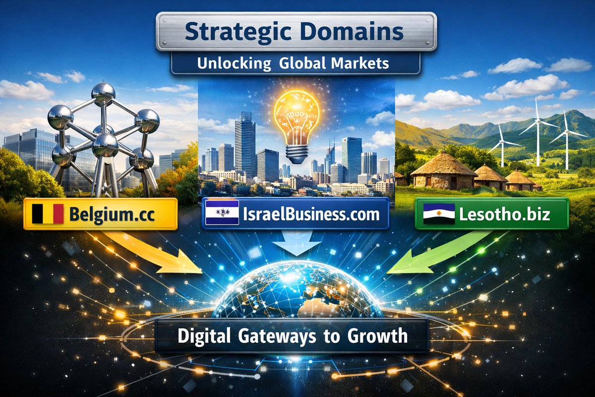 africabusiness4's tweet photo. Unlock global markets with the right domains! 🌍
Discover why https://t.co/Fl1BbEKLPI, https://t.co/manojBKmVp, and https://t.co/dNtCBuiUnK are powerful digital gateways into high‑potential economies — from Europe to tech hubs to emerging Africa.
👉 https://t.co/pwe5pfUvLW
#DomainStrategy #GlobalExpansion #DigitalBranding #MarketEntry #Belgium #Israel #Lesotho #BusinessGrowth #StartupEcosystem #startup #StartupLife #startups