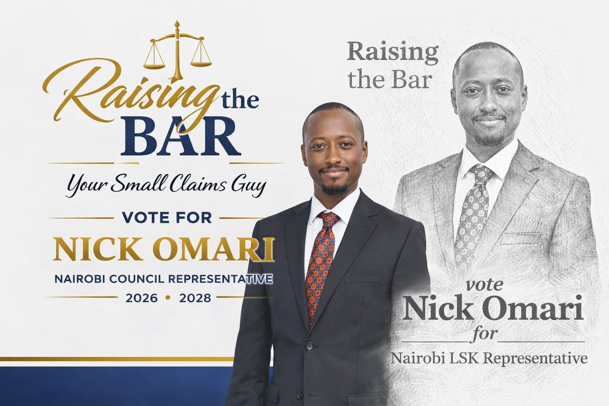 My vote for Nairobi Representatives to the LSK Council: Wyclklife Odhiambo Oyoo; Halima Ali Abdullahi; and Nick Omari. And I have not been given alcohol, food, miraa or money to arrive at that informed decision.
