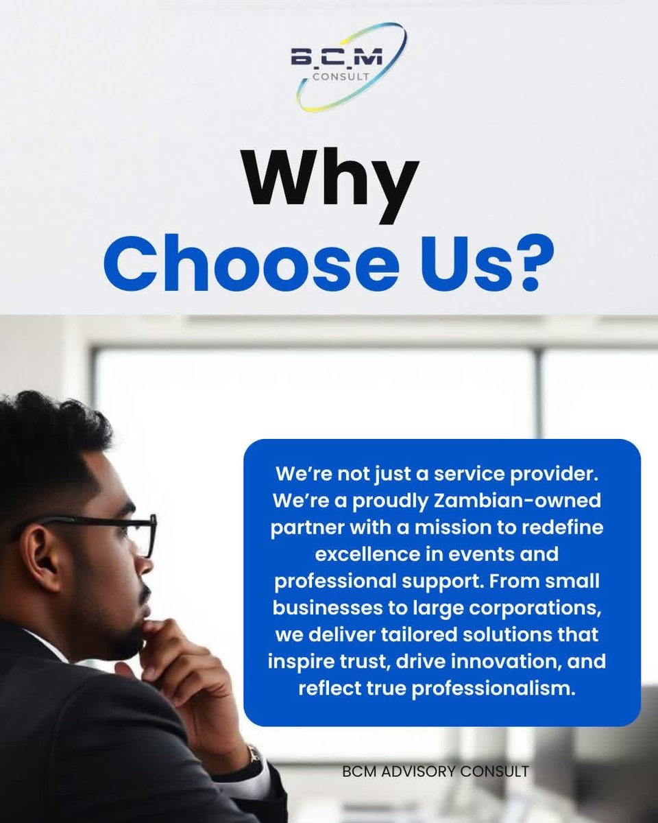 chikotech's tweet photo. 📢📢Why Choose BCM Advisory Consult⁉️
#BCMConsult https://t.co/Dn2WhcxFP8