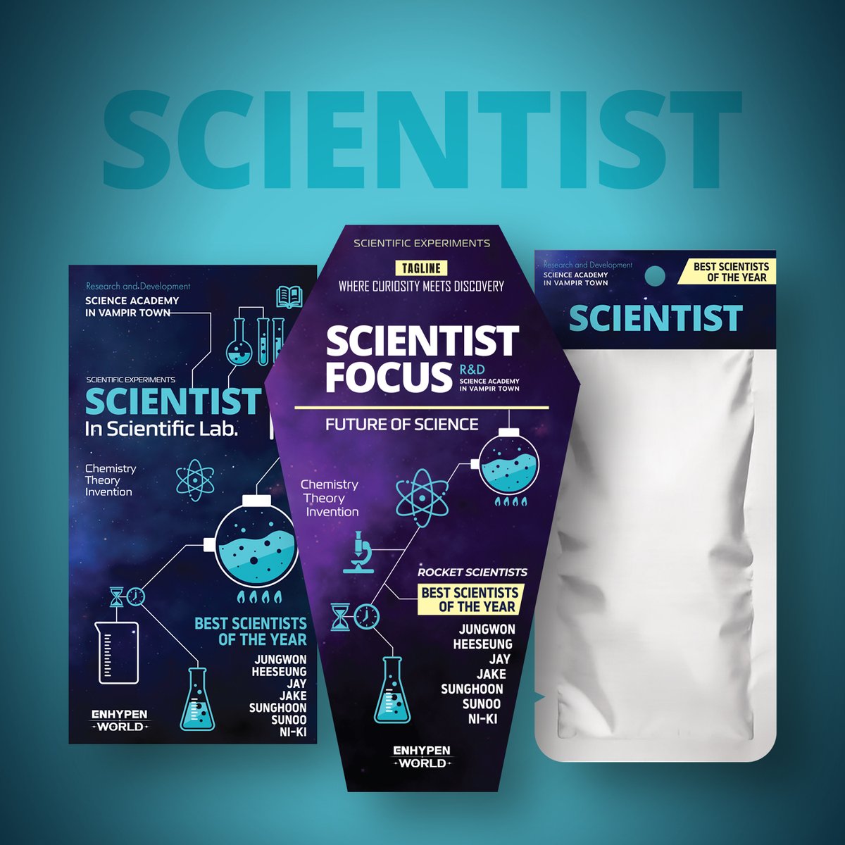 ENHYPEN WORLD Coupon Card Collection 06. SCIENTIST Welcome to