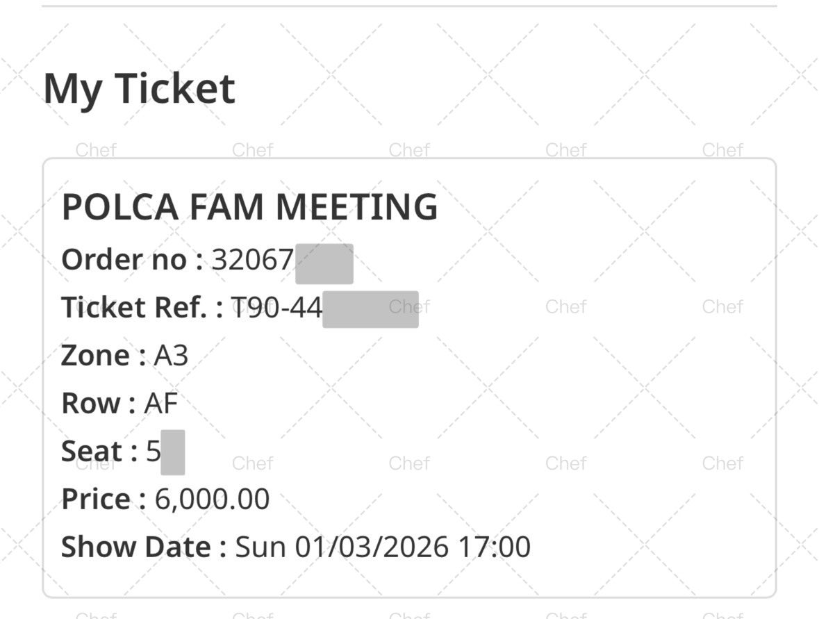 Chefdottt's tweet image. WTS 

PolcaFamMeeting
01/03 benefit
Zone : A3

✅ group photo 3:3
✅ hi-bye
✅ sign poster

Sold separately is ok 
DM📥

#PolcaFamMeeting
#ตลาดนัดgmmtv #ตลาดนัดเตนิว #ยัยซัง #polcasan