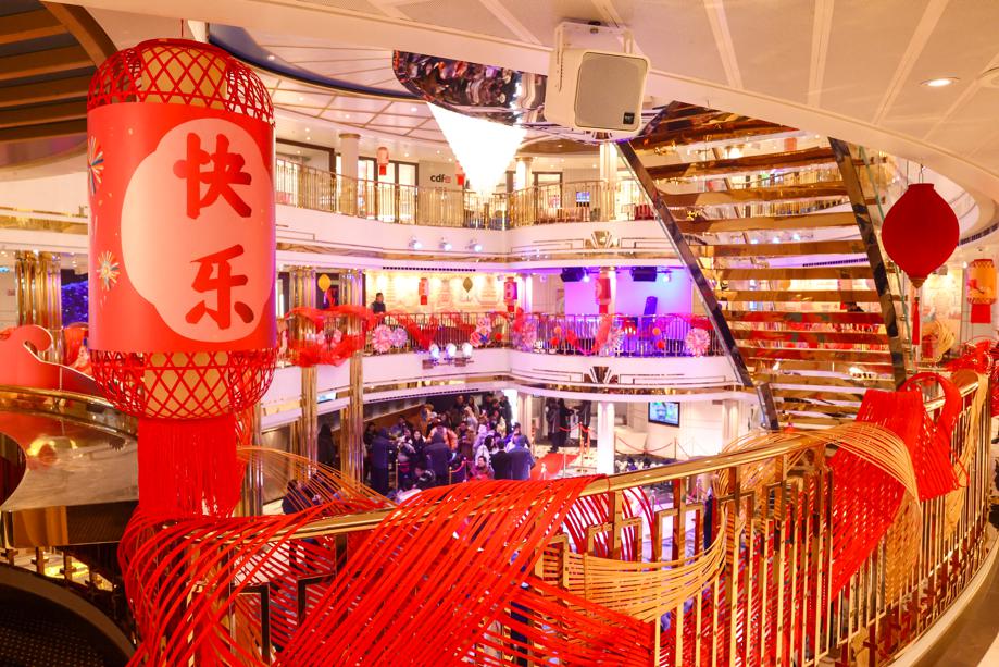 BoundforChina's tweet image. Adora Magic City, the nation's first domestically built cruise ship, welcomed its 1 millionth guest onboard with its operator, Adora Cruises, on Sunday, marking a milestone in the development of the Chinese cruise brand. #ChinaBound #AdoraMagicCity #CruiseShip