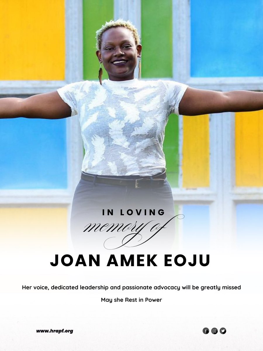 We mourn the death of Joan Amek Eoju, the Kahuna of Rella Women’s Foundation.

Joan’s dedication, fearlessness and joy will be missed.

May she Rest in Power