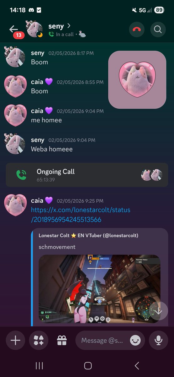 10 months into the relationship and our calls still look like this 🥰 best bun ever