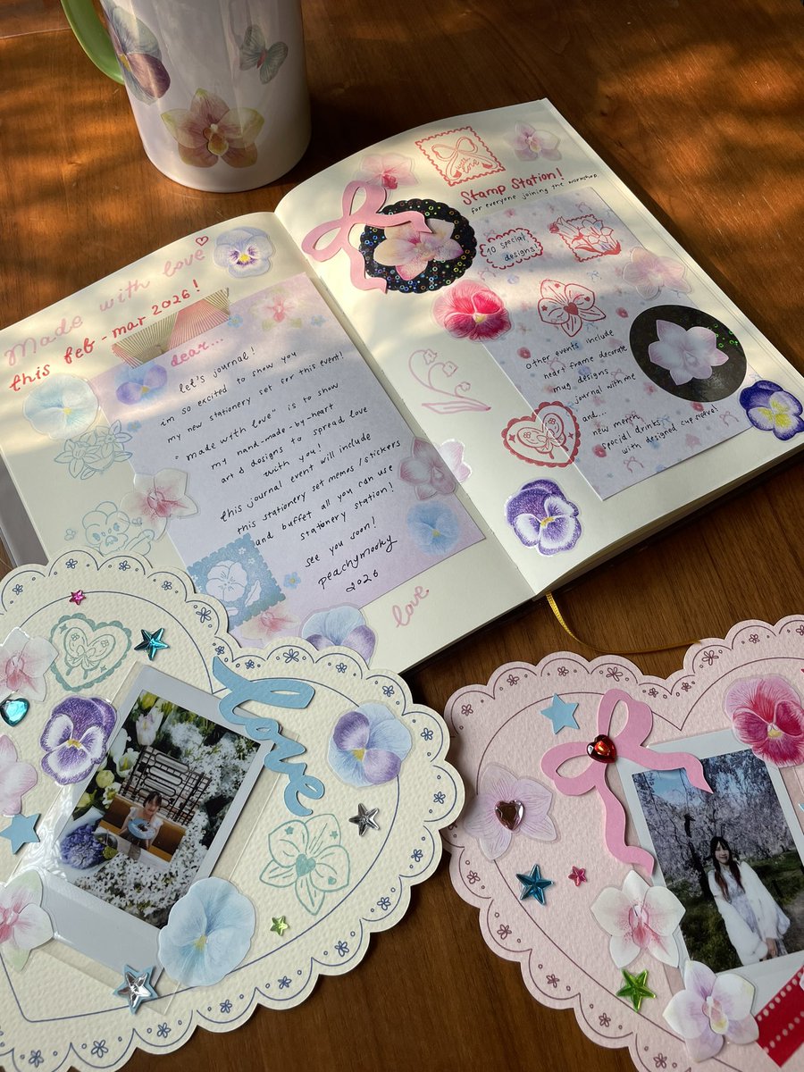 _peachymooky's tweet image. สารพันของจุ๊กจิ๊ก🫧🪄💘 มาเวิคชอปกัน!
heart frame 490 journal with me 590
ทักจองสอบถามวันทางดีเอมได้เลยค่า💐✨