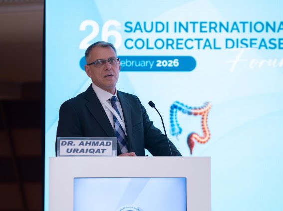 sscrssa's tweet photo. Dr. Ahmad Uraiqat presenting Segmental Splenic Flexure Colectomy with Preservation of IMV
@uraiqat 

#SSCRS2026 #Jeddah #SSCRS  #ColorectalSurgery
#ColorectalDiseases https://t.co/ijo671jZxJ