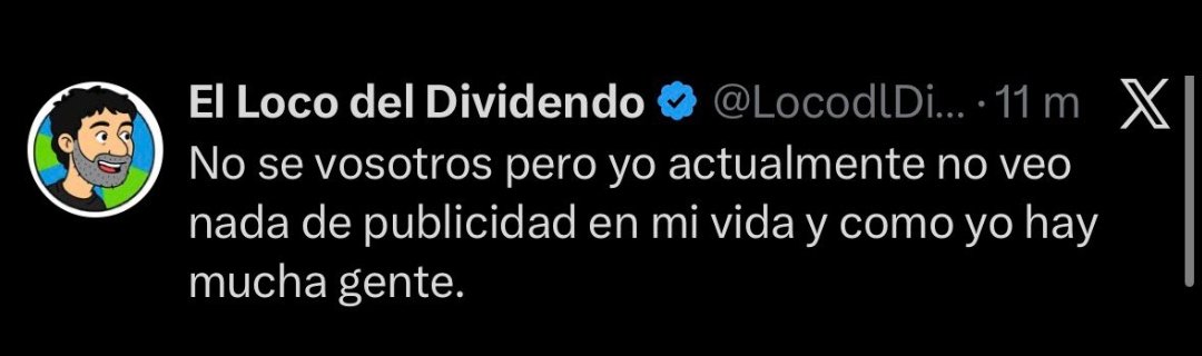 Literalmente.... Se pasa la vida haciendo publicidad.