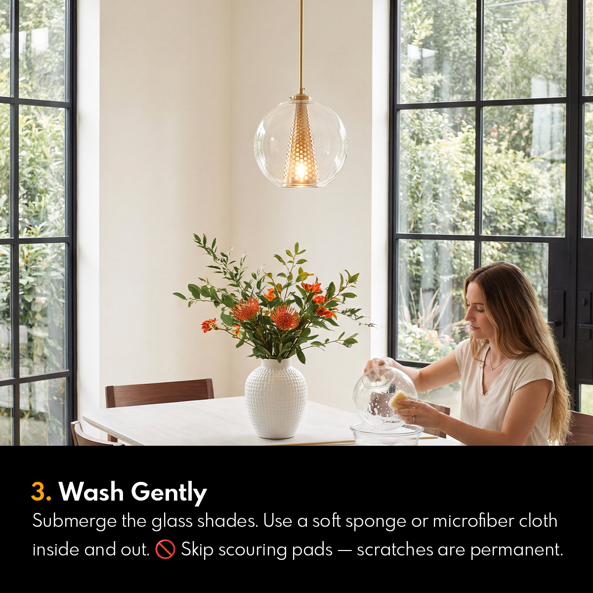 DazumaLighting's tweet image. Give your glass lights a glow-up ✨

#LightingTips #GlassLighting #HomeCareTips #PendantLights #InteriorInspo #DazumaLighting #MyDazumaStyle