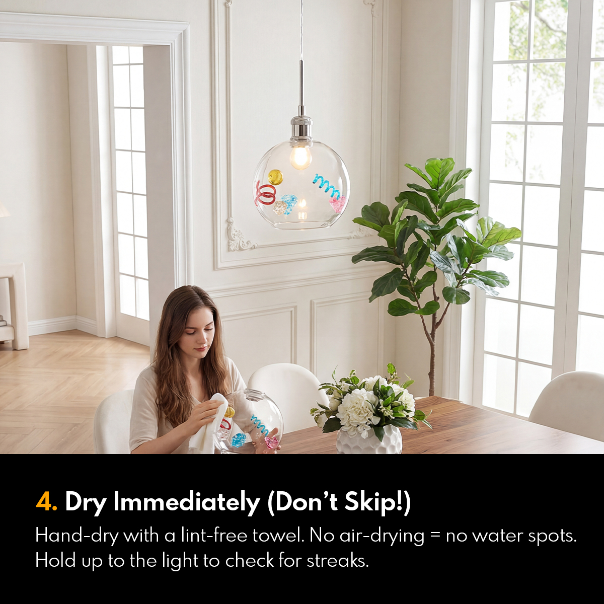 DazumaLighting's tweet image. Give your glass lights a glow-up ✨

#LightingTips #GlassLighting #HomeCareTips #PendantLights #InteriorInspo #DazumaLighting #MyDazumaStyle