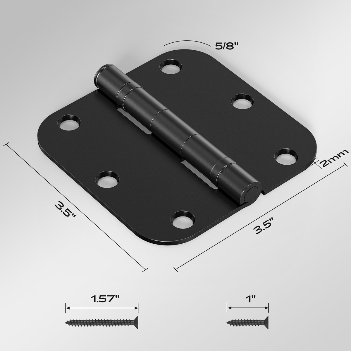 Doer19960402's tweet photo. TDC Best-Seller — 3.5" 5/8R Matte Black Nylon Bearing Hinge 🔩🖤

Meet the TDC 3.5" 5/8R matte black nylon bearing hinge — slim, silent, built to last. Precision bearings ensure smooth, durable operation
https://t.co/lwZe5LRHnu
#tdchardware #tdchinges #doorhinges https://t.co/5uPhHYyhm0