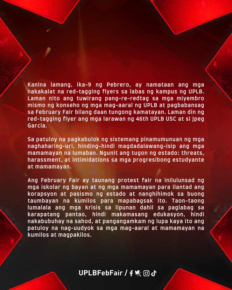 UPLB February Fair tweet media