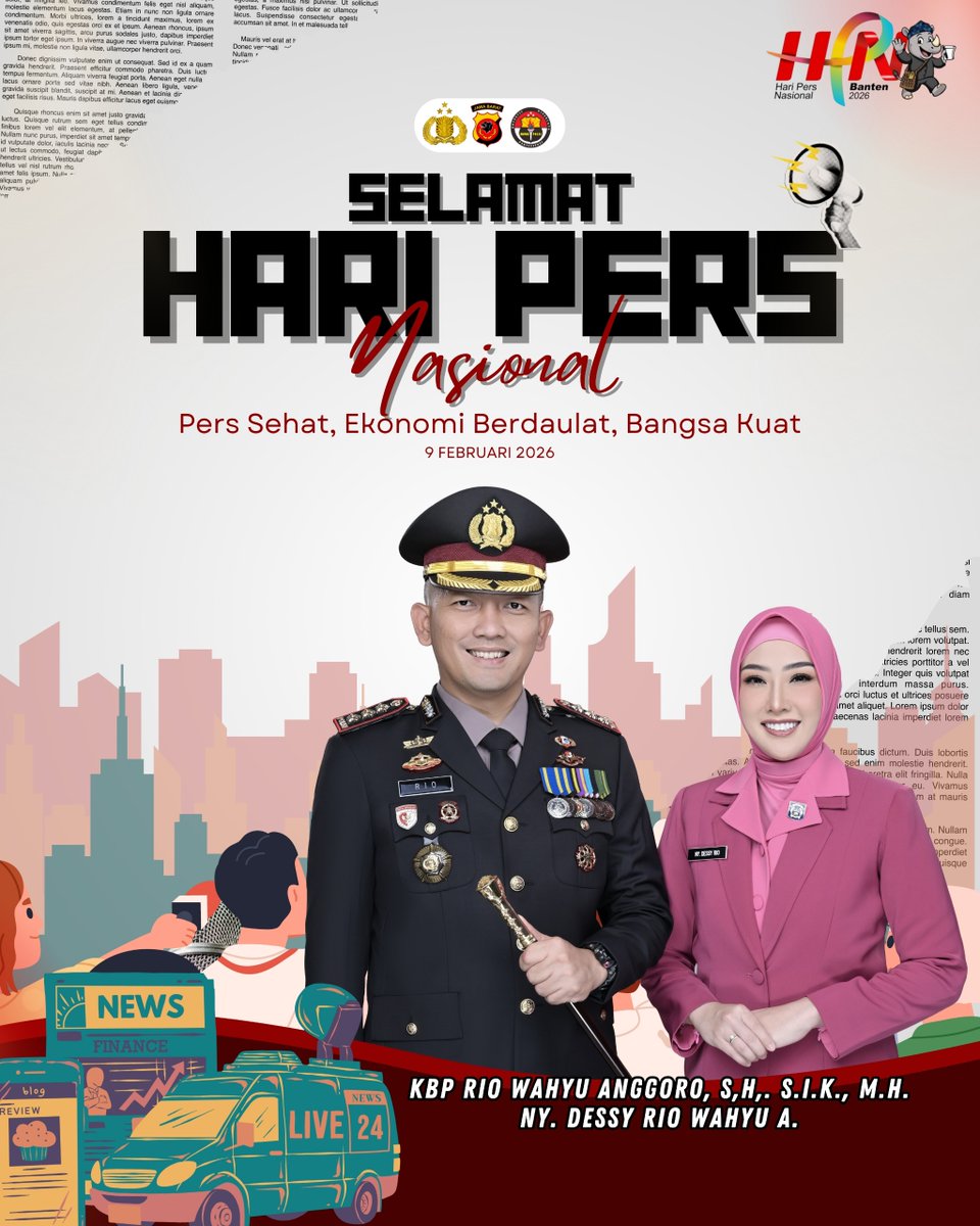 👮‍♂️👮‍♀️ Kapolresta Bogor Kota beserta staf dan Bhayangkari mengucapkan
🎉 Selamat Memperingati Hari Pers Nasional 🎉

Pers adalah mitra strategis dalam menjaga demokrasi, menyampaikan informasi yang akurat, serta menjadi jembatan antara negara dan masyarakat 📰🤝