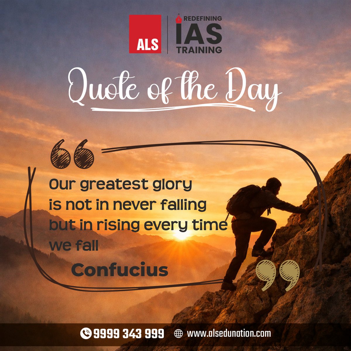 ALS_IAS's tweet photo. Let’s draw inspiration from this powerful quote.
#DreamBig #StayMotivated #ALSIAS #IAS #UPSC #UPSCMotivation #UPSC2026 #CivilServices #Motivation #UPSCPreparation #UPSCJourney #UPSCDream #CivilServices https://t.co/7e25nr6sDe