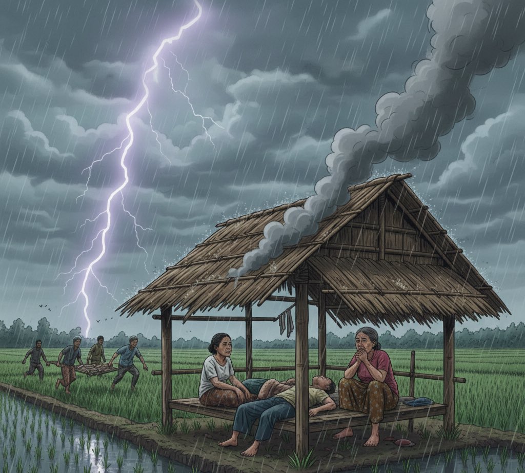 Tragis, Dua Petani di Seyegan Sleman Meninggal Dunia Tersambar Petir Saat Berteduh

SLEMAN – Peristiwa memilukan terjadi di Padukuhan Barak, Kalurahan Margoluwih, Kapanewon Seyegan, Kabupaten Sleman pada Senin (9/2/2026) siang. Dua orang petani dilaporkan meninggal dunia setelah