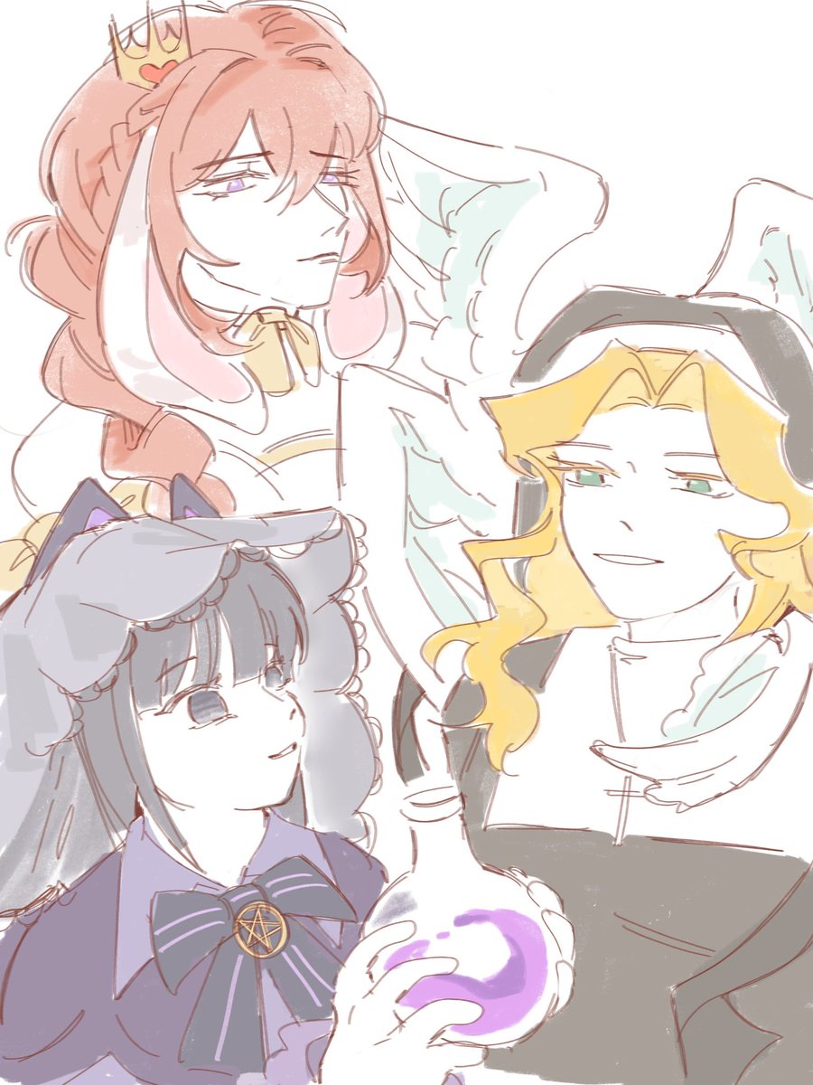 ayeii_mii's tweet image. the new official art is SO ADORABLE my girls are so beautiful #ghg