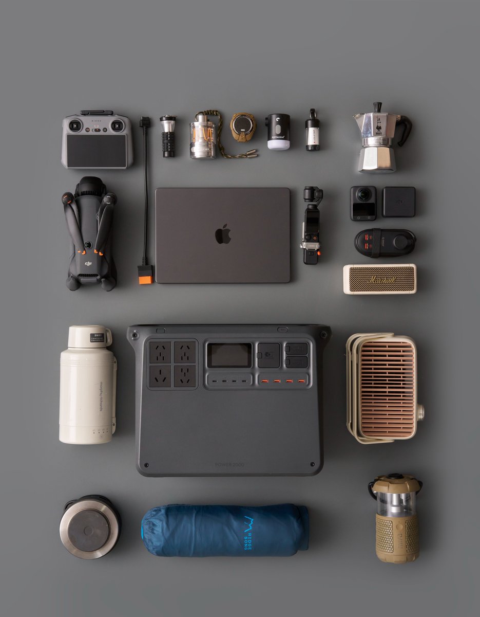Been out camping lately? Catching some fresh air and peace?

Here’s my go-to road trip gear 😎 Pick your essential:

A. Portable Speaker
B. Kettle 
C. DJI Power 2000 – keep all my camping setups powered

Which one can’t you live without?
