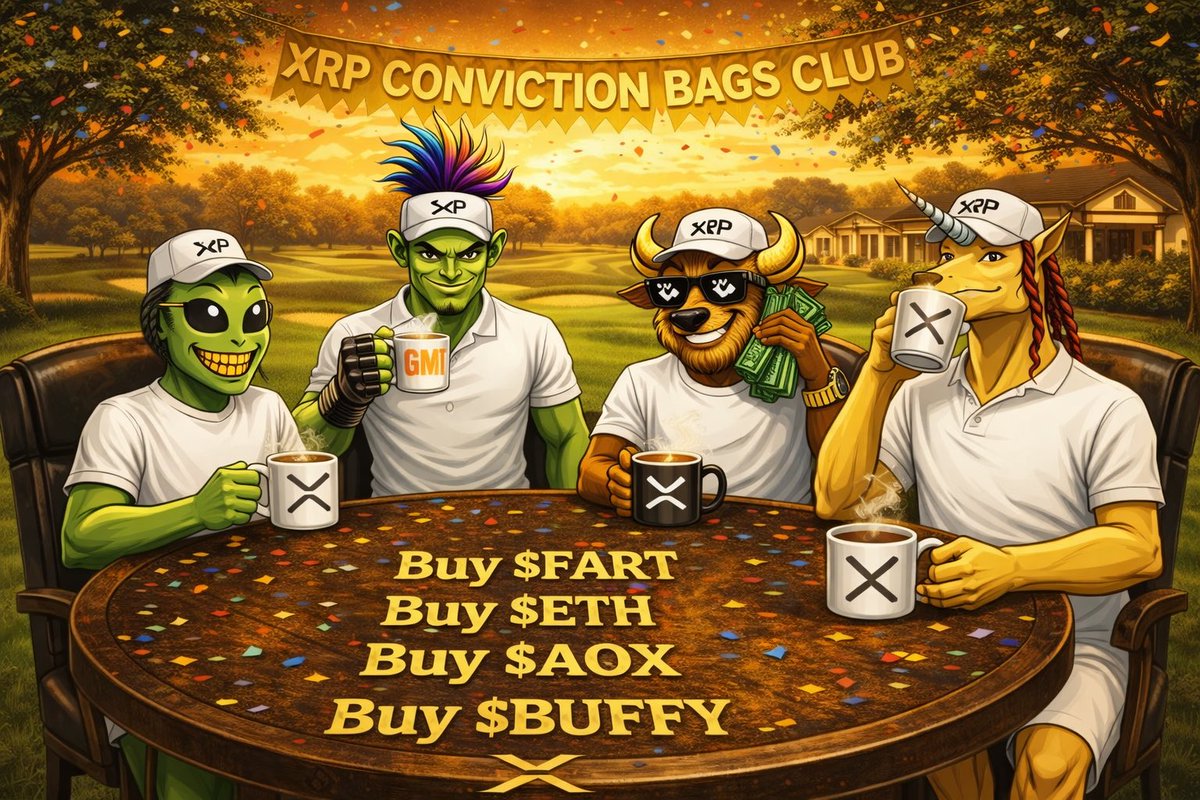 GM CT 

Wishing you a productive week ahead and don’t forget to add these gems to your portfolio

$FART - rB9DxbhHgsKWuwEqDtA86UHmNefSysDsAH

$ETH - rN1F5Nn1aJYTu2FWJk33QfQX3a82VXCcdE

$AOX - r3SXB8pVDiUu7DWQEbCJ3ybwZsV7hszPoh

$BUFFY - r4X2duE9TQonH8hjW6jvS5GrphPQTJzsWT