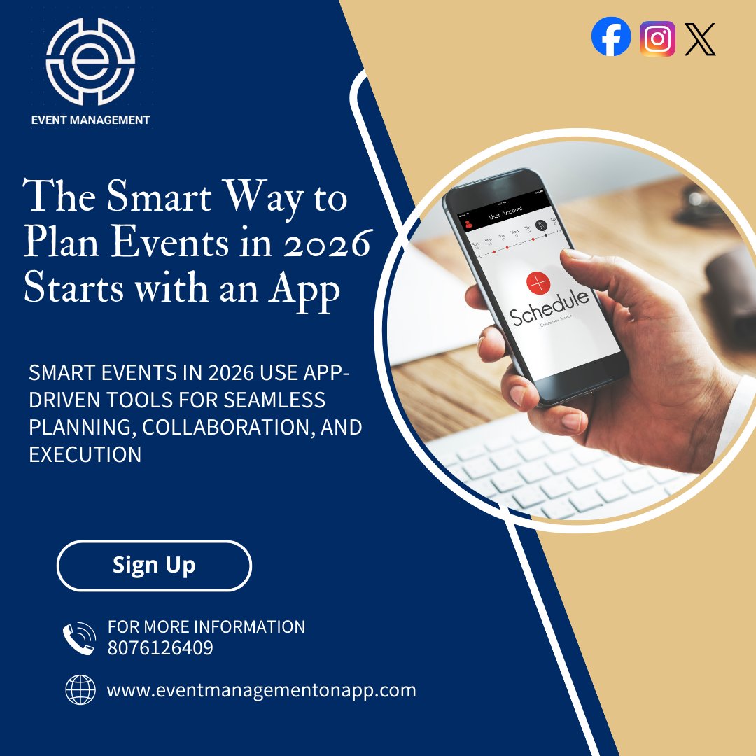 Behind every successful event in 2026 is one powerful app
#EventManagementOnApp empowers organizers in 2026 with real-time planning, smooth coordination, and complete control—all in one platform.

#EventManagement #SmartEvents2026 #EventPlanning #EventTech #EventTech