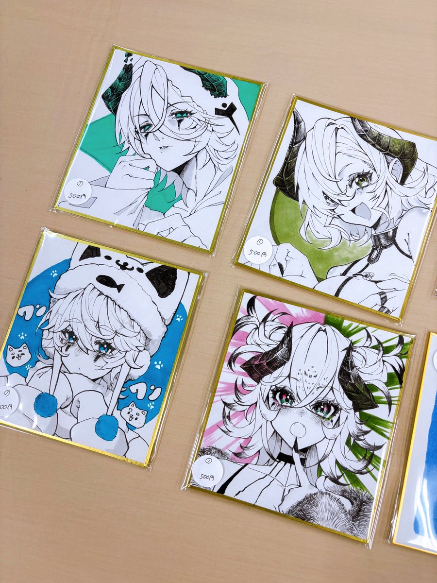 産学展の模擬店も頑張って準備中です。 昨年からアナログ色紙が大人気