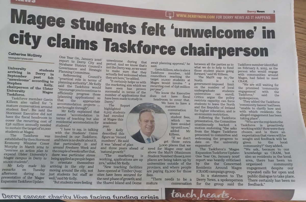 Derry University Group tweet media