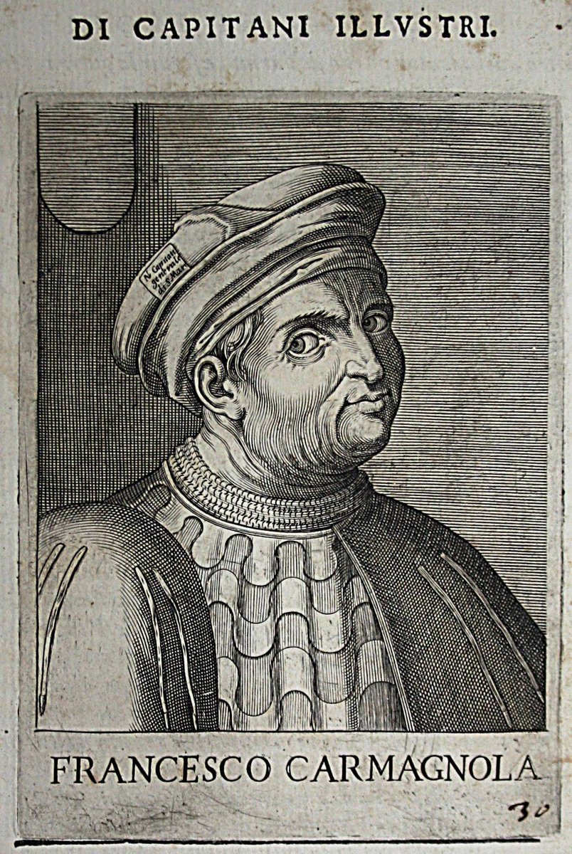 alberto_sanavia's tweet photo. #19febbraio 1426, #Venezia: Francesco #Bussone, conte di Carmagnola, è nominato Capitano generale di Terra da parte della Repubblica. Passato al servizio dei veneziani, guiderà l’esercito contro il suo ex signore, Filippo Maria Visconti (Milano) https://t.co/k0lMmSIFL3