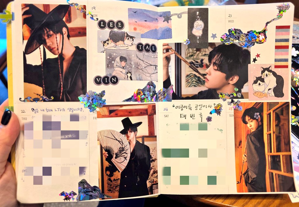 일기는 밀려서 쓰는편.. 이제야 쓴  '태빈주간'
손재주없는거 압니다.핳
그냥 제 최애로 꽉차게 꾸며보고싶었어요🥹