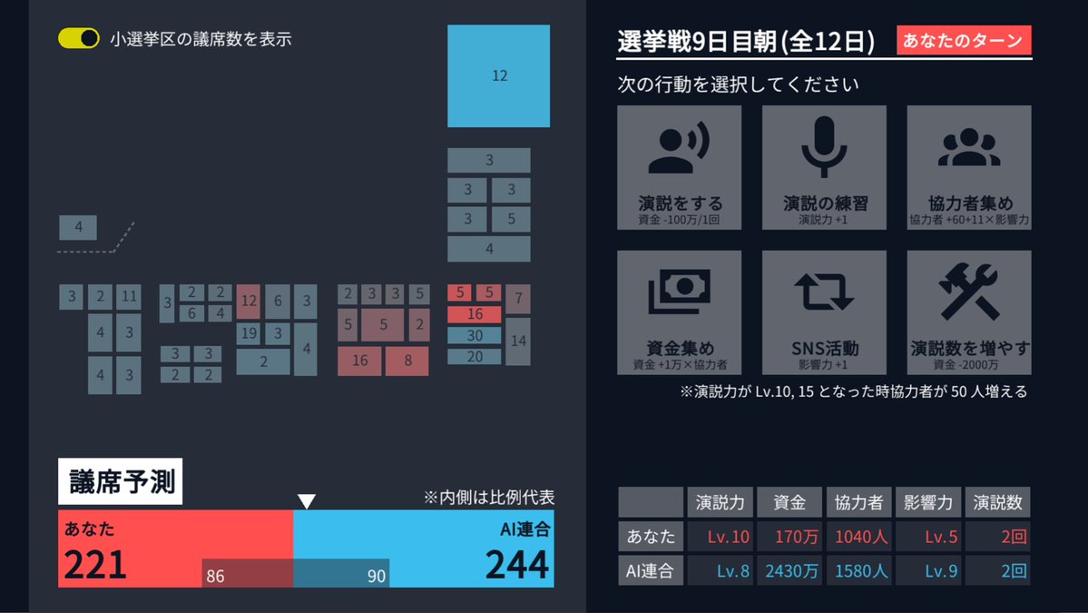 22：20～
おもしろそうなブラウザゲームを見つけたので、遊ばせていただきます

ぼっとぼっ党に清き一票を！！！【選挙で勝とう 2026衆院選版】 youtube.com/live/mHAahJTBZ… 

<a href="/YouTube/">YouTube</a>より
