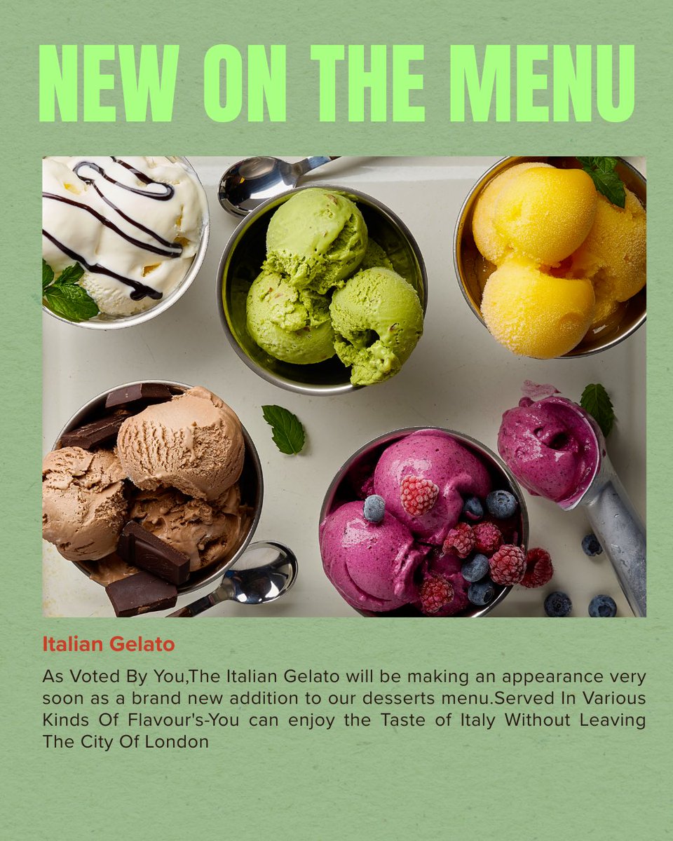 LeBoinCoinLmtd's tweet photo. Gelato 🍨 Is Now Available At Le Boin Coin🤩
#LeBoinCoin #londoneats #restaurant #knightsbridge #trending https://t.co/in6vSwLcPu