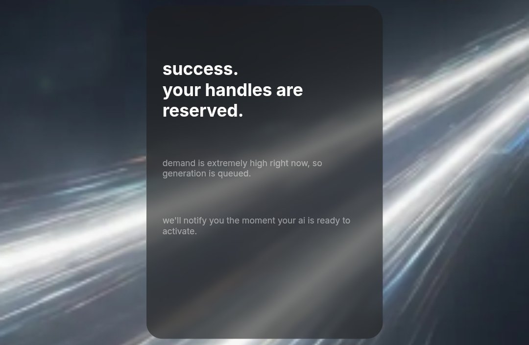 I just claimed my handle on <a href="/aidotcom/">ai.com</a> - and why you should to and how 

Honestly this is one of those things that feels small now but hints at something much bigger: 

• Go to ai.com
• Sign in with Google 
• Pick a handle for you + your AI
• If it's
