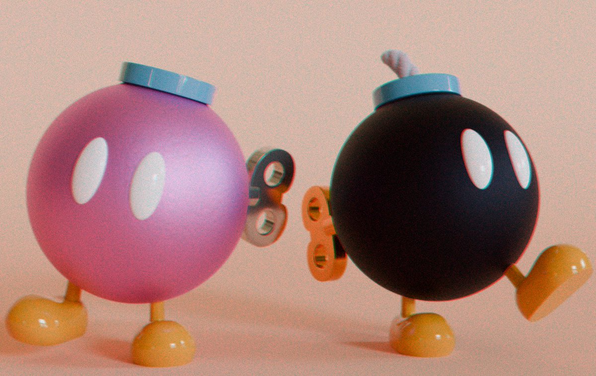 "A bob-omb and his buddy"

#blender #blender3d #3dart #nintendo #supermario