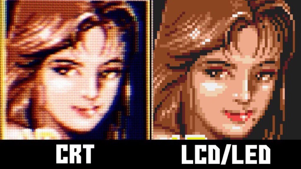 Why desaturate it? CRTs had better colours than any flat panel for the longest time 😭