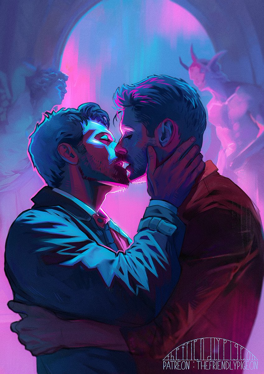 It's so wrong that it's right
Don't leave me tonight
Make my heart beat faster
yeah you bring me to life
-'"Addicted To Love" by Orianthi

Art credit: <a href="/_FriendlyPigeon/">TheFriendlyPigeon</a>
#Supernatural #DeanMonDay #DemonDean #fanart