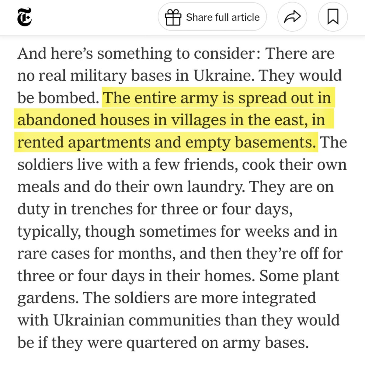 🇷🇺⚔️🇺🇦 The New York Times accidentally tells the truth about Ukrainian troops hiding behind civilians.