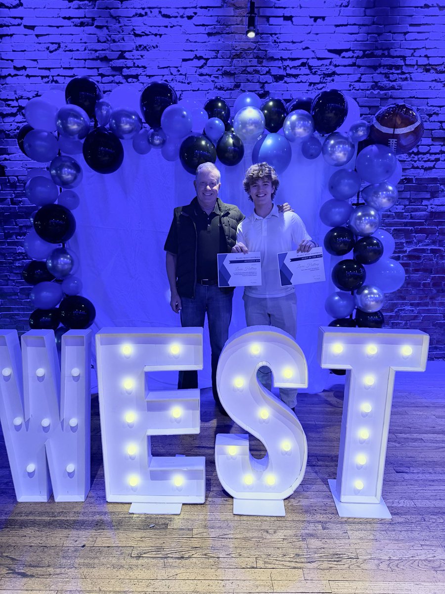 jhat1_0's tweet photo. JV Football awards night for a steadily rebounding and improving Plano West football program! Lucas Hattrup @LucasHattrup pulls in JV2 Defensive MVP (2nd consec. yr 💪) and Spirit Of The Pack award. ✅✅ exciting times ahead are all Plano West football 🔥 https://t.co/cjT6OlX5Ju