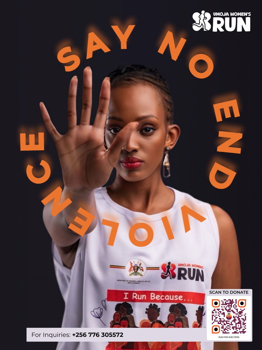 UmojaWomensRun's tweet photo. Say No. End Violence!
Choose protection. Choose dignity.
Stand in solidarity with survivors of GBV and the shelters that hold them.

#UmojaWomensRun2026 #BeHerRefuge #RunForShelters #loveisnotviolent #endGBV https://t.co/E9QIzI5i13