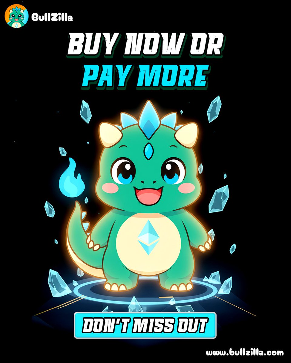 BullZillaCoin's tweet photo. Thousands of Beasts are already inside.
Supply is shrinking by the minute.
Next stage = higher price.
There’s no rewind in the Zillaverse.
⚡ Secure your spot now: https://t.co/2FkfzmRQBh
.
.
.
.
.
#Bullzilla #BZIL #Presale #memecoinpresale #community #zillaverse #rewards #maxupside