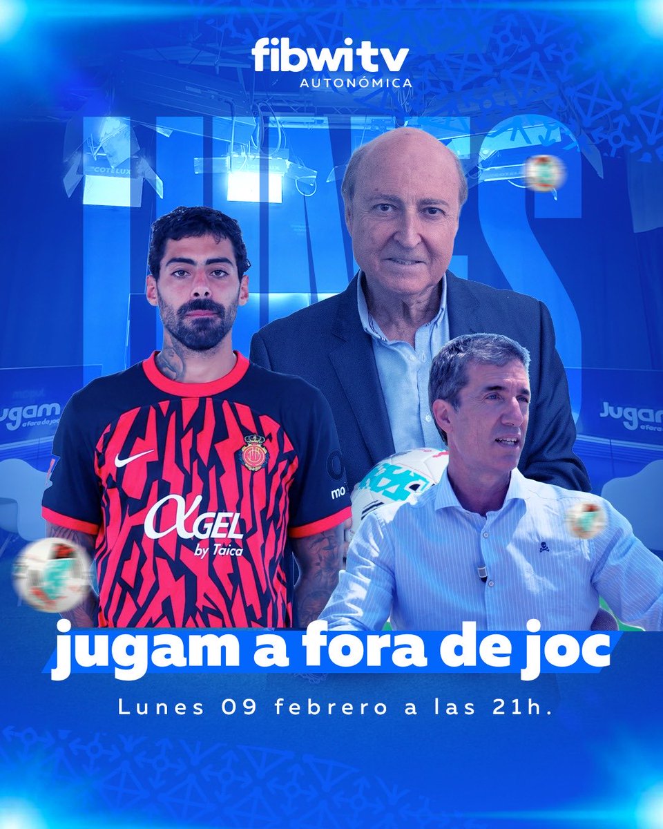 Este lunes Samu Costa jugador ⁦<a href="/RCD_Mallorca/">RCD Mallorca</a>⁩ será nuestro invitado con ⁦<a href="/bielbarcelo/">Biel Barceló 👹</a>⁩ .IGMallo y ⁦<a href="/jaimemorab/">Jaime Mora</a>⁩ DGTurismo @ajuntamentdecalvia .21h ⁦<a href="/fibwiTV/">Fibwi TV</a>⁩ .de la mano ⁦<a href="/AirEuropa/">Air Europa</a>⁩