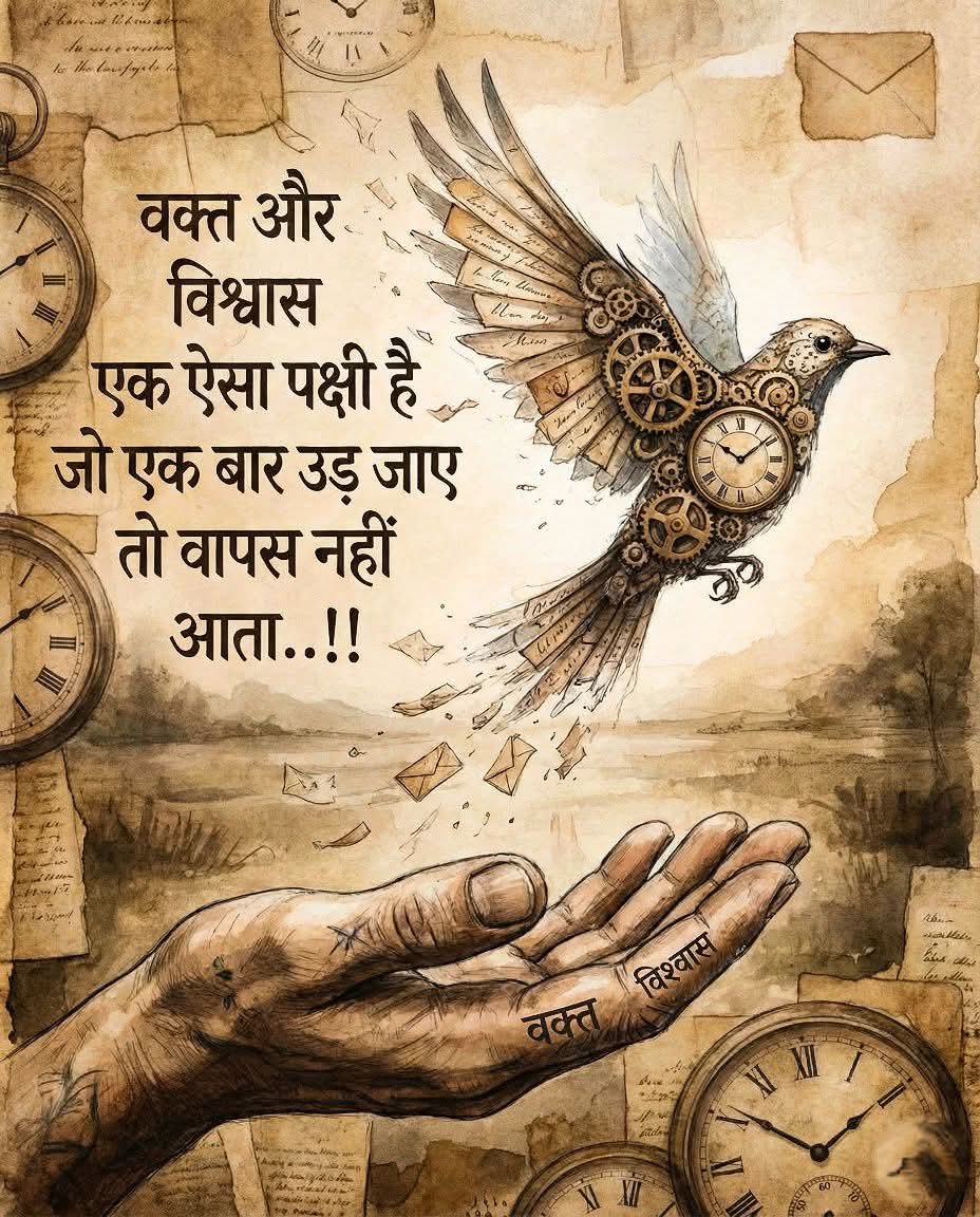 जो समय निकल जाता है वह दोबारा नहीं आता है