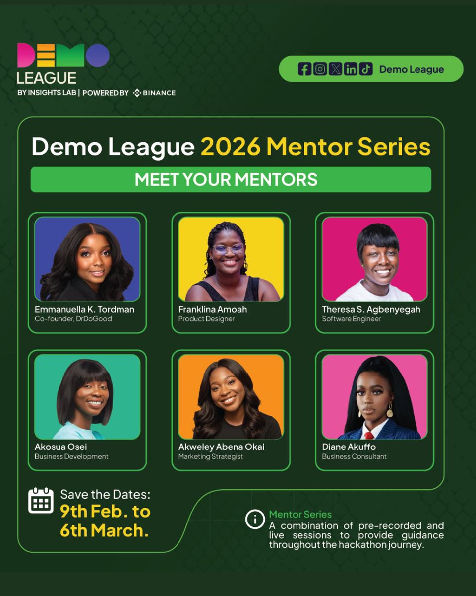 demoleagueaf's tweet photo. For every intriguing event, there are always beautiful souls behind it. And these happen to be the sweet people we’ve got as the Mentors to shape and guide every Campus CEO

Life without a guide or pointers, is like a pencil without an Eraser.
Sit still,Stay Put and Watch-out🔥 https://t.co/lgWIdtWGKk