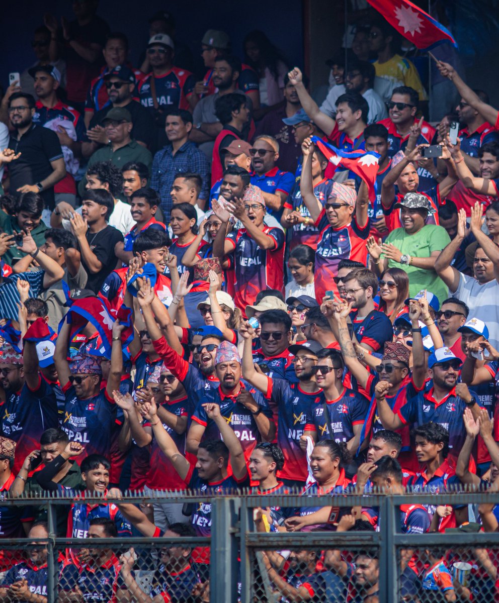 Sandeep25's tweet image. Wasn’t our day yesterday, but proud of the effort the boys put in. Grateful to all the beautiful souls who came out and supported us. Jai Nepal 🇳🇵