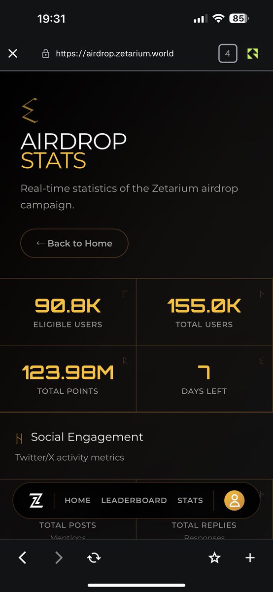 🚀 <a href="/Zetarium_/">Zetarium</a> Cập nhật Airdrop

⭐ Điểm của tôi $ZET : 90.0k
📈 Tổng số điểm được phân bổ: 121 triệu+
👤 Tổng số người dùng: hơn 153.000
✅ Số ví đủ điều kiện: 90.000+

⏰ Chỉ còn 7 ngày nữa thôi!

💭 Hiện tại bạn đang nắm giữ bao nhiêu $ZET điểm?