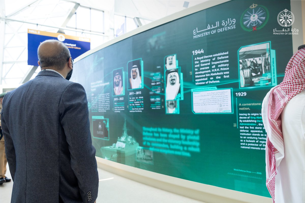 modgovksa's tweet photo. جناح #وزارة_الدفاع في معرض الدفاع العالمي… تطوير القدرات، وترسيخ التكامل، وبناء المستقبل.

 #مستقبل_التكامل_الدفاعي
#WDS2026 https://t.co/FONNjZTlt3