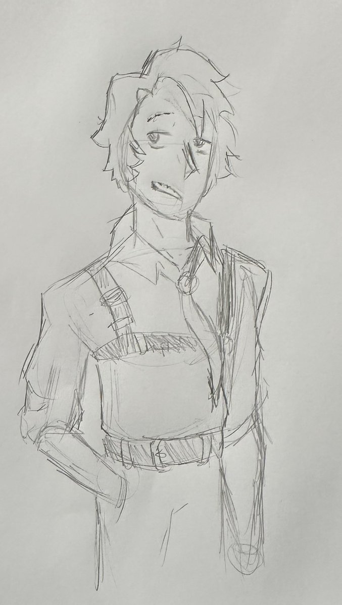 SymphonyOfSans's tweet image. Lost count of which sketch this is lol