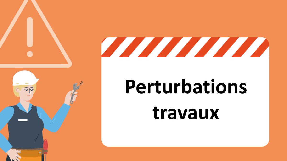 ⚠🚍#InfoTrafic - Ligne 12 - Lundi 9 février 2026 jusqu'à 17h00

En raison de travaux, la ligne 12 est déviée dans les deux sens de circulation :

 ❌ Arrêts Rue de Lorraine, Muette, Cocteau, Cimetière et Clos Fleuri non desservis. 

Veuillez nous excuser pour la gêne occasionnée